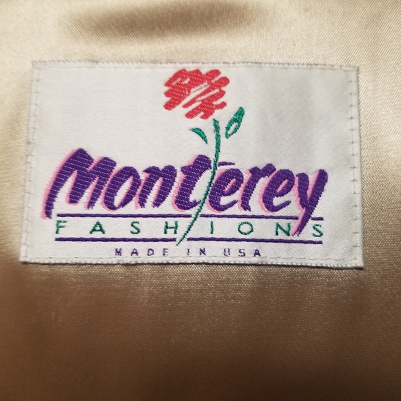 Vintage 80s Retro Monterey Fashions Faux Fur Snow Leopard Cruella Trench Coat 10 - Picture 8 of 11